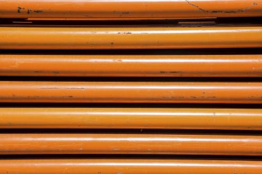 turuncu kanalizasyon boruları, arka plan görüntü yakın çekim