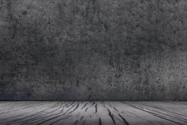 Beton duvar ve ahşap zemin arka plan resmi