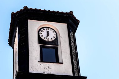 Saat Kulesi eski kasaba Nessebar, closeup arka plan görüntüsü