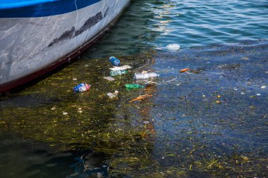 Çöp, çevre kirliliği kavramı tekne