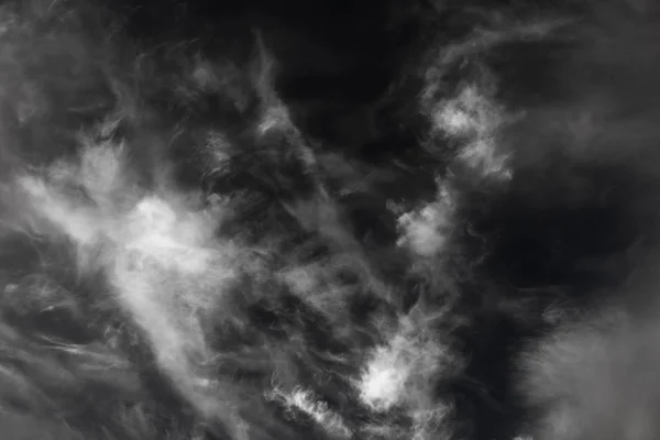 gloomy sky with clouds, black and white background image