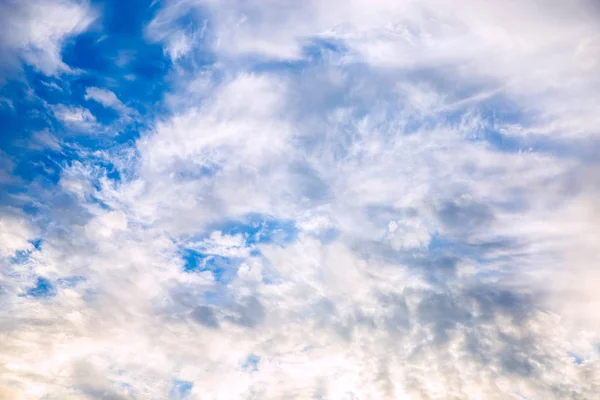 Ciel Bleu Avec Nuages Image Fond — Photo