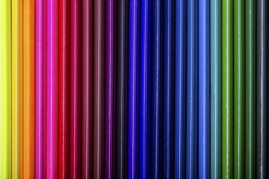 fotoğraf arka plan resmi metin için yer ile renkli kalemler,