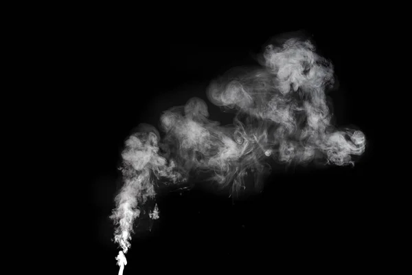 Photo Developing Smoke Cigarette Black Background — Stock Photo, Image