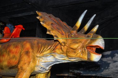 16 Kasım 2018 kauçuk dinozor sergi yakın çekim