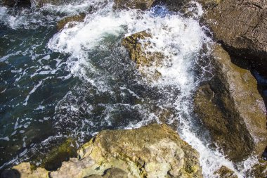 taş denizin dalgaları, havadan görünümü ile görüntü