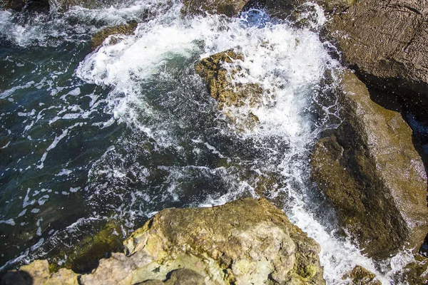 taş denizin dalgaları, havadan görünümü ile görüntü