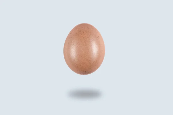 Levitating Egg Light Background Conceptual Easter Postcard — Stock Photo, Image