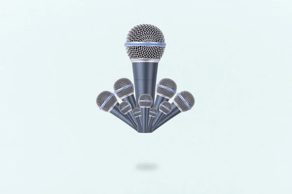 Αιωρούμενο μικρόφωνα — Φωτογραφία Αρχείου