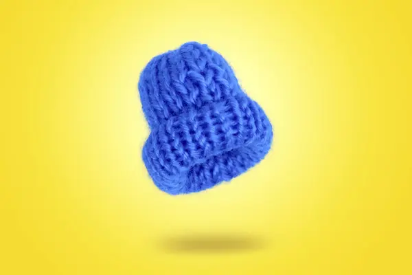 蓝色针织的帽 — 图库照片