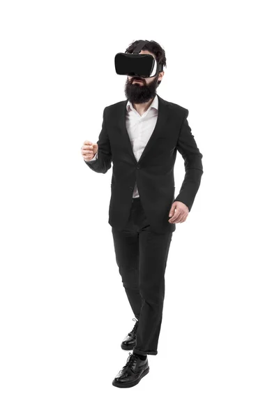 Uomo d'affari in VR — Foto Stock