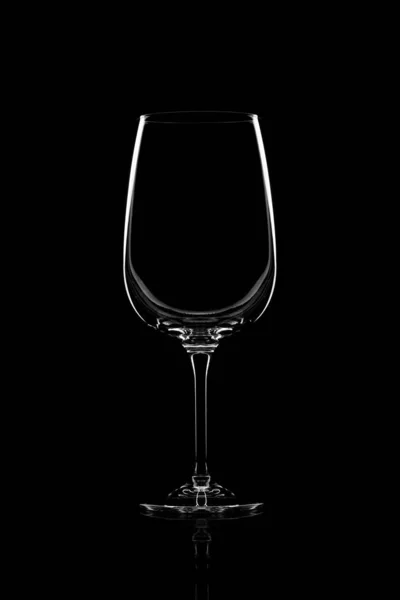空の透明なワイングラス — ストック写真