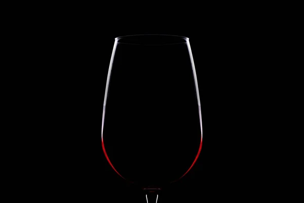 Wine glass silhouette — Stock Photo, Image