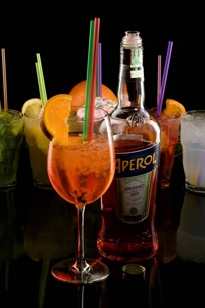 Italian drink aperol spritz — Stock Photo, Image