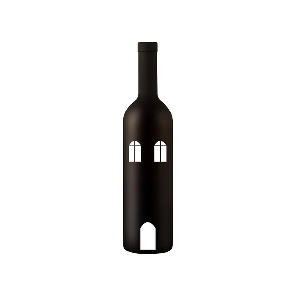 Garrafa de vinho casa — Fotografia de Stock