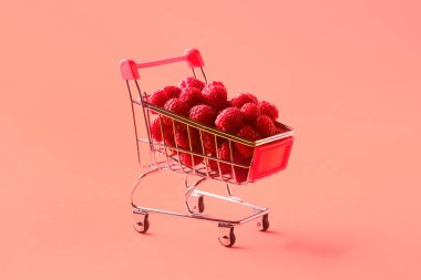 alışveriş sepetinde ahududu 