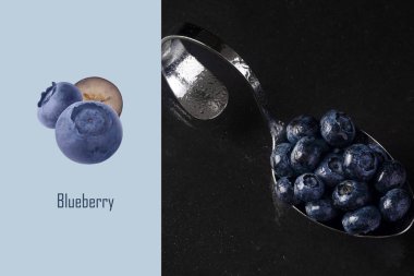 yaban mersini düzeni ile kaşık 