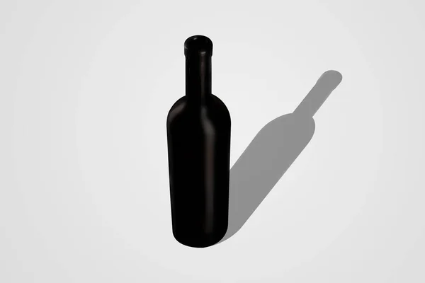 Garrafa de vinho Mock-Up — Fotografia de Stock