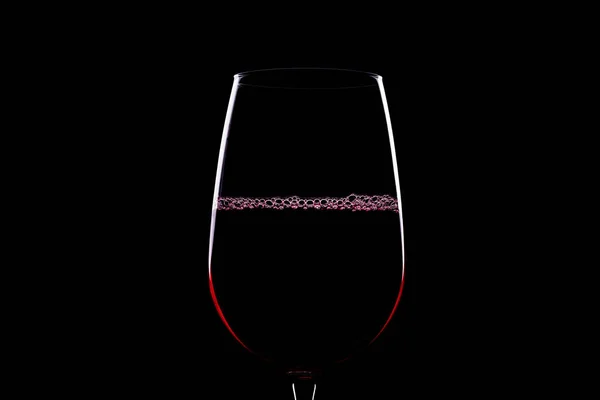 Silhueta de vidro de vinho — Fotografia de Stock