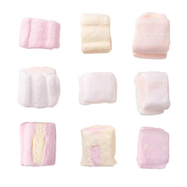 Uppsättning av marshmallows — Stockfoto
