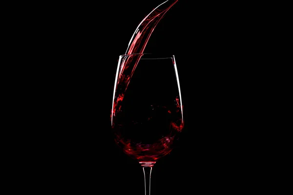 Red wine pouring — Stock Photo, Image