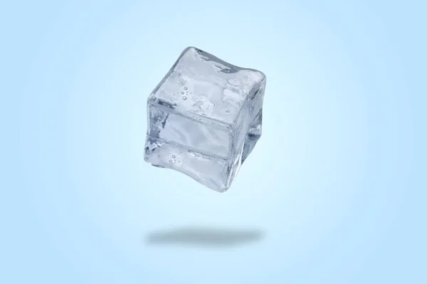 Levitating ice cube — Stock Photo, Image