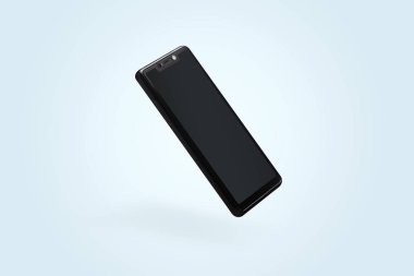 Levitating black mobile