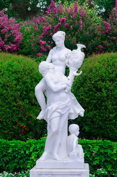 Ancient White Statue Dedicated Lovers Sculpture Park — Stock Photo, Image