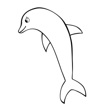 Yunus. Siyah vektör çizimler. Beyaz arka plan üzerinde izole. Elle çizilmiş tasarım öğesi web ve poster için
