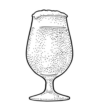 Cam bira. Vintage vektör siyah çizim oyma. Beyaz arka plan üzerinde izole. Elle çizilmiş tasarım öğesi etiket ve poster için