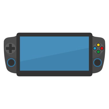 Ekran ve düğme simgesi uzaktan kumanda dron. Vektör düz