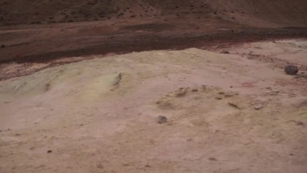 Mars. marsian oppervlak weergegeven: — Stockvideo