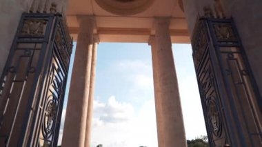 Rusya, Moskova - Temmuz 2019 Gorky Park Ana Giriş Moskova Rusya