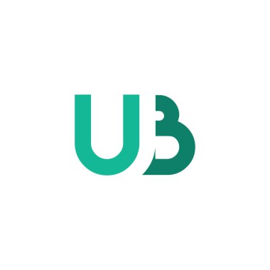 ub logo tasarımı düz minimalist