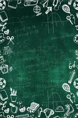 Okul ilanı, afiş, broşür, reklam, kısır tasarım, broşür, poster. Çalışma tahtası.