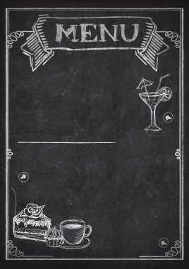 Kafe, bar, restoran, restoran menüsü