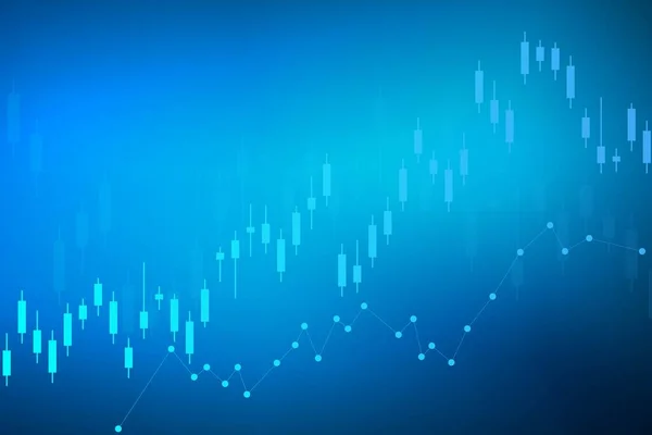 Graf obchodování na burze nebo forex. Graf ve vektorové ilustraci finančního trhu Abstraktní pozadí financování. — Stockový vektor