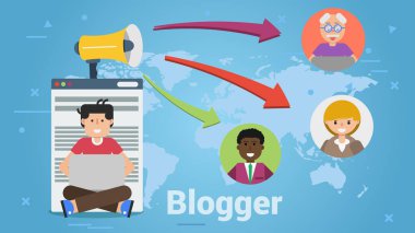 Düz stil Blogger haber yaymak