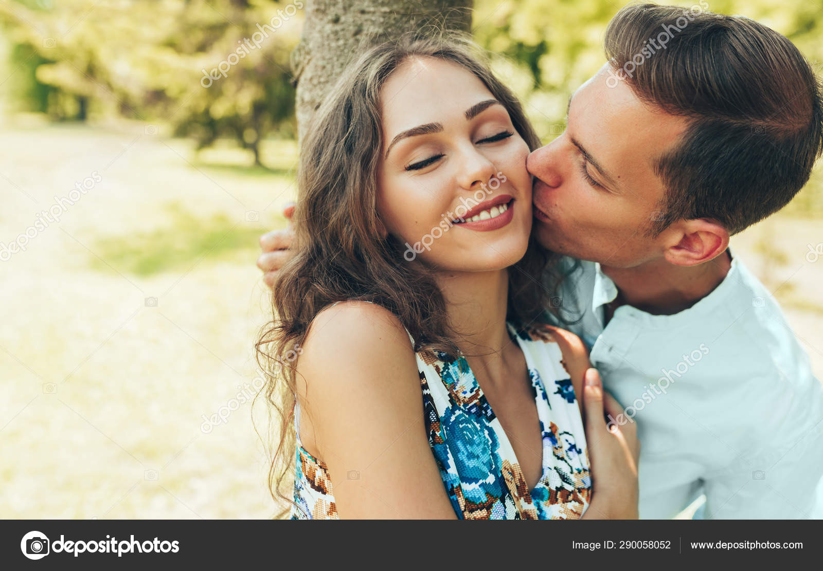 Attractive Diverse Couple On Outdoor Date Stock Photo - Download