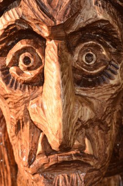 Baba Yaga 'nın buharlı heykeli.