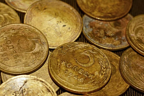 Скарб Курган Радянських Монет — стокове фото