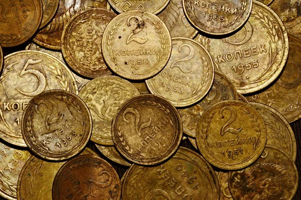 ソ連の硬貨の山 — ストック写真