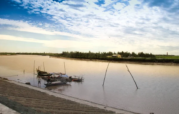 Vietnã Paisagem Rural Amanhecer — Fotografia de Stock