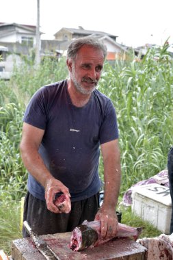 Lasht-e Nesha, Rasht, Gilan Eyaleti, Iran, 18 Eylül 2018 halk pazarına her Cumartesi şehir merkezinde taze yiyecek şehrin çoğunu sağlayan günbatımı kadar sabah erken açılacak Pazartesi ve Çarşamba.