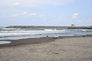 Ziba kenar beach, Hazar Denizi, Rasht Gilan Eyaleti, Iran