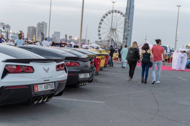 16 Kasım 2018, Körfez araba Şenliği, Dubai, Birleşik Arap Emirlikleri, öyle yaklaşık 1200-1500 otomobil, bölgedeki en büyük açık araba Fuarı katılımı ilham için 3 gün olay
