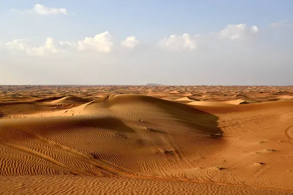 Pouštní Oblasti Sharjah Jedním Nejnavštěvovanějších Míst Terénu Tím Jízda Terénu — Stock fotografie