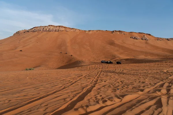 Zona Desértica Sharjah Uno Los Lugares Más Visitados Para Todoterreno —  Fotos de Stock