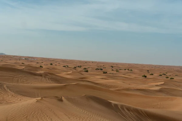 Pouštní Oblasti Sharjah Jedním Nejnavštěvovanějších Míst Terénu Podle Terénu Big — Stock fotografie