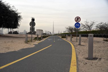 Nad Al Sheba Bisiklet parça road, Dubai, Birleşik Arap Emirlikleri Dubai manzarası